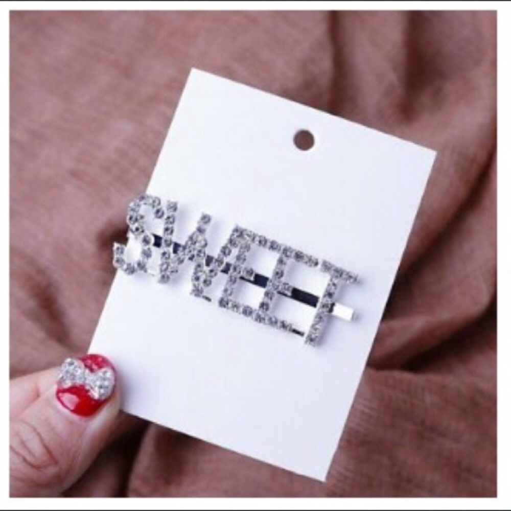 Hair Clip w Rhinestones